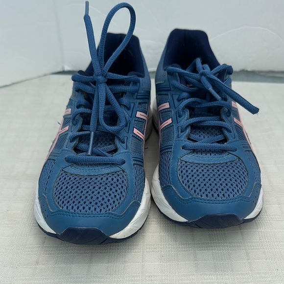 Asics Blue and Pink Sneakers with Breathable Mesh - Picture 1 of 8